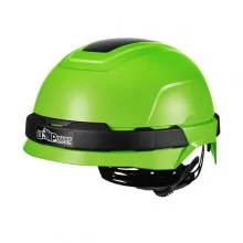 Casco protettivo Antares verde fluo regolabile U-Power FUORI CATALOGO