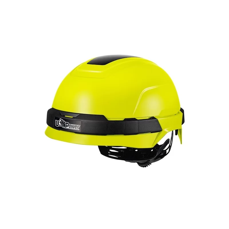 Casco protettivo Antares giallo fluo regolabile U-Power