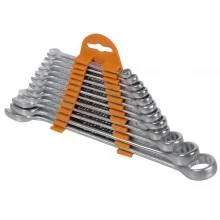 12 Chiavi combinate CRV con teste inclinate di 15° Valex