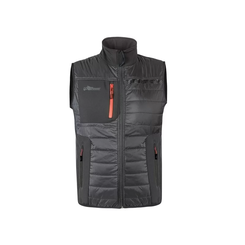 Gilet Wall taglia L grigio/arancio U-Power