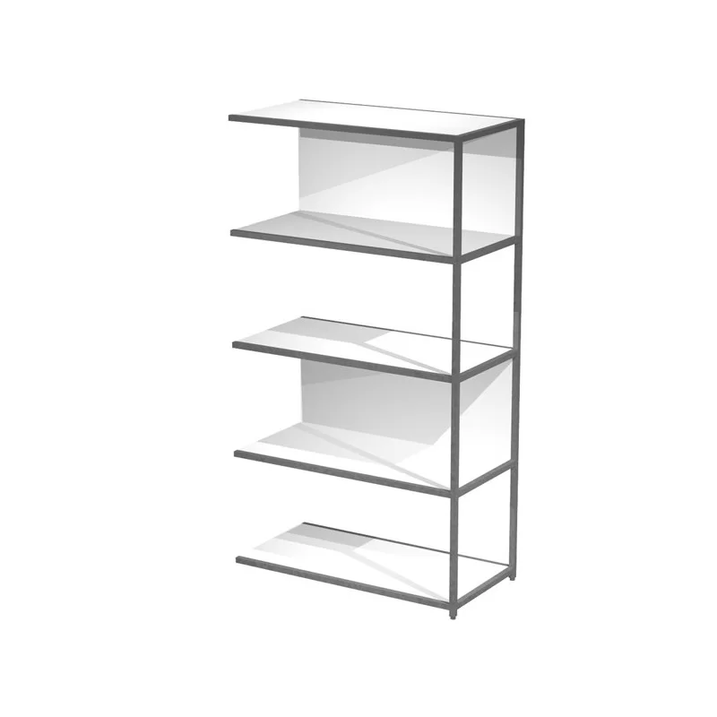 MODULO AGGIUNTIVO libreria Modular 90x44H161cm con struttura ANTRAC.- BIANCO