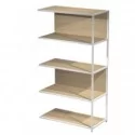 MODULO AGGIUNTIVO libreria Modular 90x44H161cm con struttura BIANCO - ROVERE
