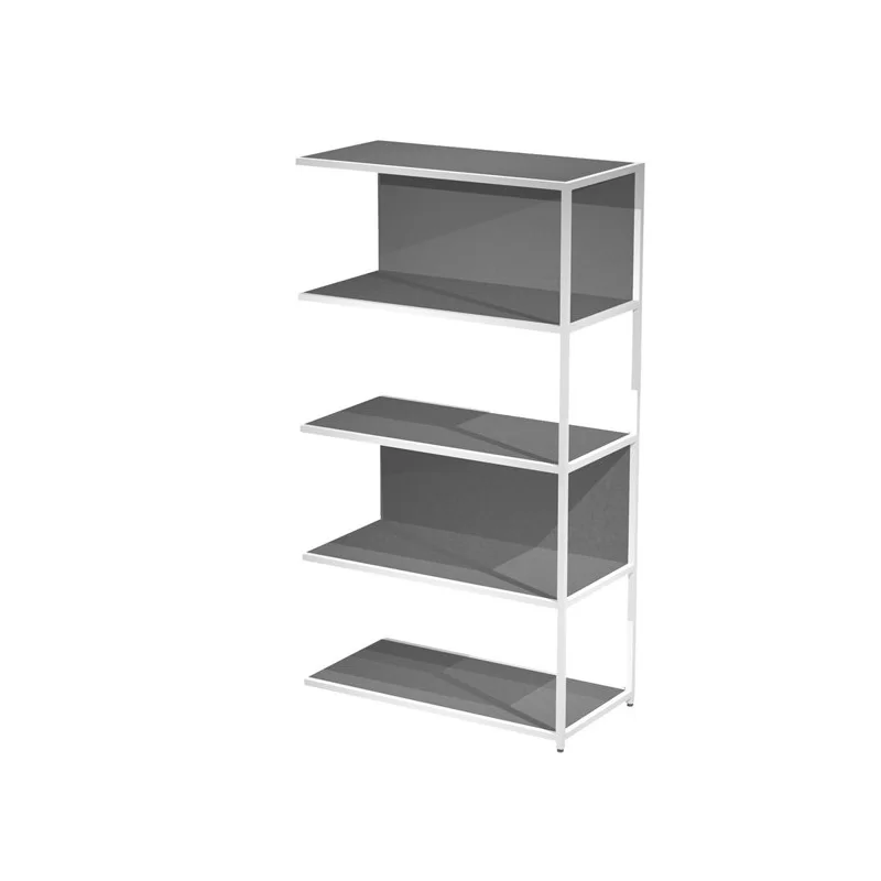 MODULO AGGIUNTIVO libreria Modular 90x44H161cm con struttura BIANCO - ANTRACITE
