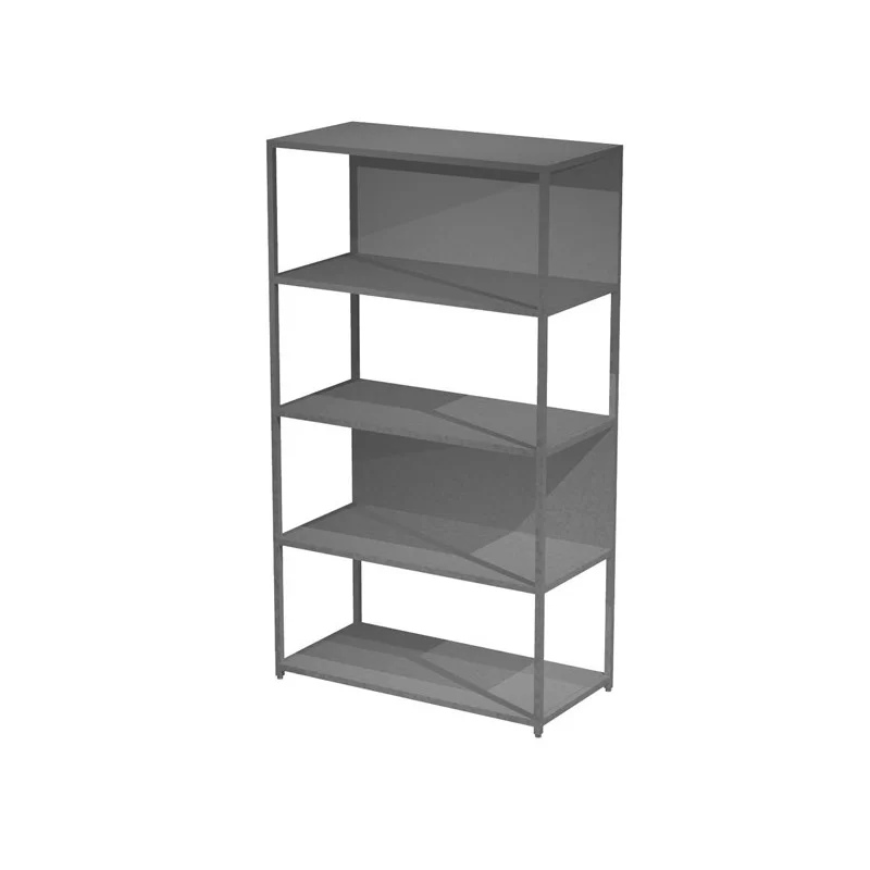LIBRERIA 5 ripiani 90x44H161cm con struttura metal ANTRAC. - ANTRACITE Modular