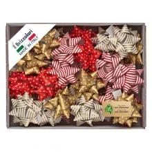 36 stelle nastro ecocarta 20mmxØ9cm fantasie assortite natale Brizzolari