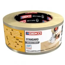 Nastro imballo noise 50mmx132mt trasparente Geko