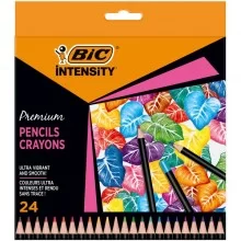 Astuccio 24 matite Intensity Wood Premium colori assortiti BIC®