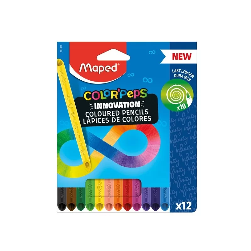 Astuccio 12 pastelli Color'Peps Infinity Maped