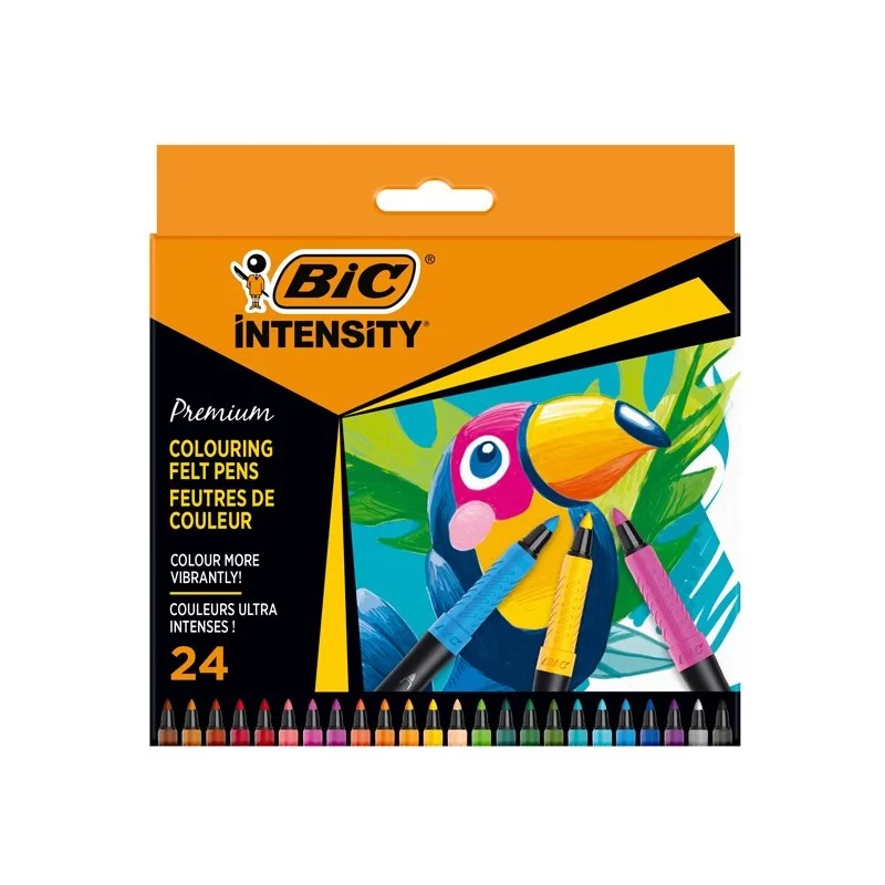Astuccio 24 pennarelli Intensity Premium colori assortiti BIC®