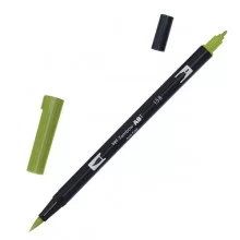 Pennarello Tombow ABT Dual Brush 158 dark olive (Conf.6) FUORI CATALOGO