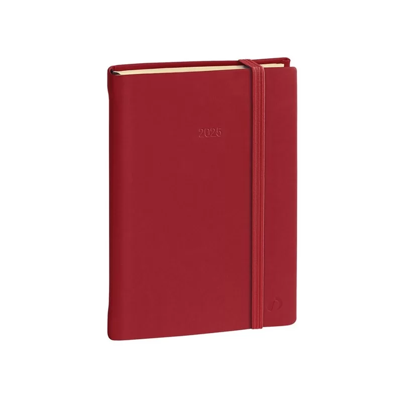 Agenda settimanale Ministro Prestige 16x24cm Silk bordeaux 2025 Quo Vadis