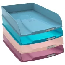 Set 4 vaschette portacorrispondenza colori assortiti Skandi Exacompta