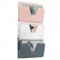 Portadocumenti da parete 3 scomparti rosa-grigio-bianco 170 Min Mineral Cep FUORI CATALOGO