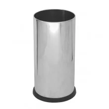 Portaombrelli Steel con vaschetta interna 22L in acciaio inox lucido Stilcasa