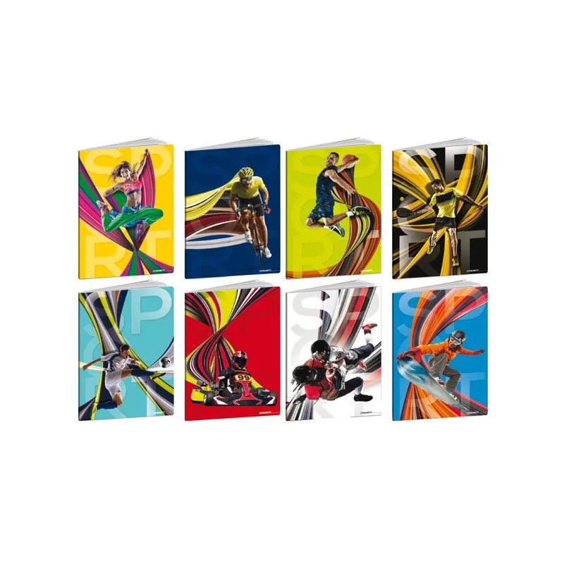 Maxiquaderno A4 20fg+1 80gr 1 rigo c/margine Sport 2024 Blasetti (Conf.10) FUORI CATALOGO