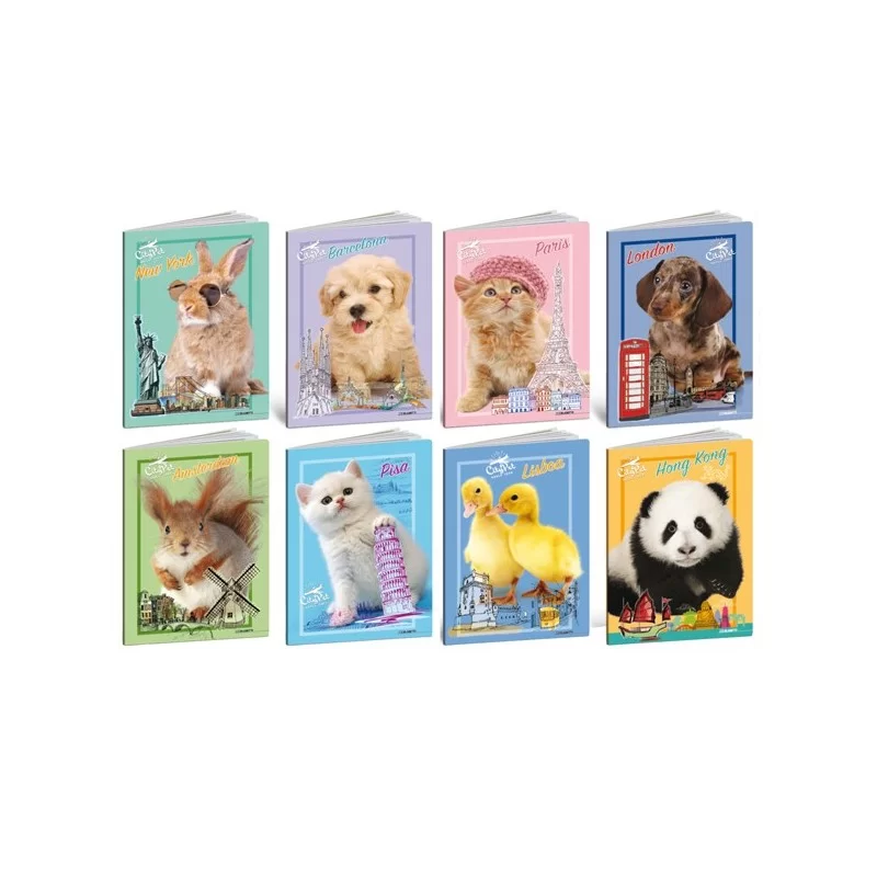 Maxiquaderno A4 20fg+1 80gr 4mm City Pet 2024 Blasetti (Conf.10) FUORI CATALOGO