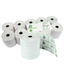 Blister 10 rotoli RC carta termica LUNGA DURATA 57,5mm x 30mt Ø50mm
