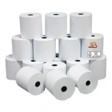 Blister 10 rotoli carta neutra 55gr 57mm x 28mt Ø 58mm per Calcolatrice