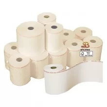 Blister 4 rotoli carta termica adesiva BPA free 60mm x 38mt Ø 82mm per Bilance