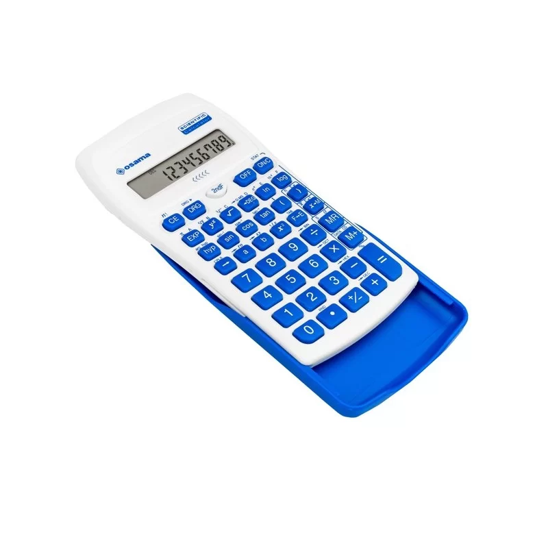 Calcolatrice scientifica OS 134/10 BeColor bianco con tasti blu Osama