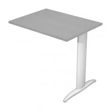 ALLUNGO REVERSIBILE DX/SX 80x60cm GRIGIO gamba GRIGIO ALLUMINIO EASY