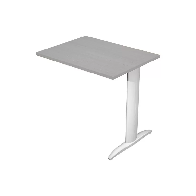 ALLUNGO REVERSIBILE DX/SX 80x60cm GRIGIO gamba GRIGIO ALLUMINIO EASY