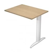 ALLUNGO REVERSIBILE DX/SX 80x60cm ROVERE gamba GRIGIO ALLUMINIO EASY