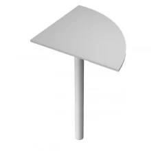 ANGOLARE 90° GRIGIO + GAMBA SUPPORTO GRIGIO ALL. x SCRIVANIE EASY