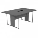 Tavolo riunione 120x110cm antracite / gamba antracite opaco ESSENCE