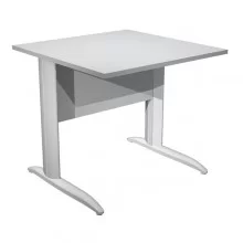 SCRIVANIA LINEARE 80X80cm GRIGIO - fianchi grigio alluminio EASY