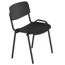 Seduta attesa Milk nero s/braccioli (Conf.2)