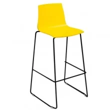 Sgabello Imola Fix base nero opaco / giallo Grandsoleil (Conf.4)