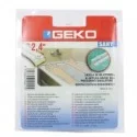 Sigillante adesivo per doccia e lavabi SANY 40mm x 2,4mt bianco Geko