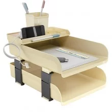 Set 5 pz scrivania Vintage Milk - colore avorio Arda FUORI CATALOGO