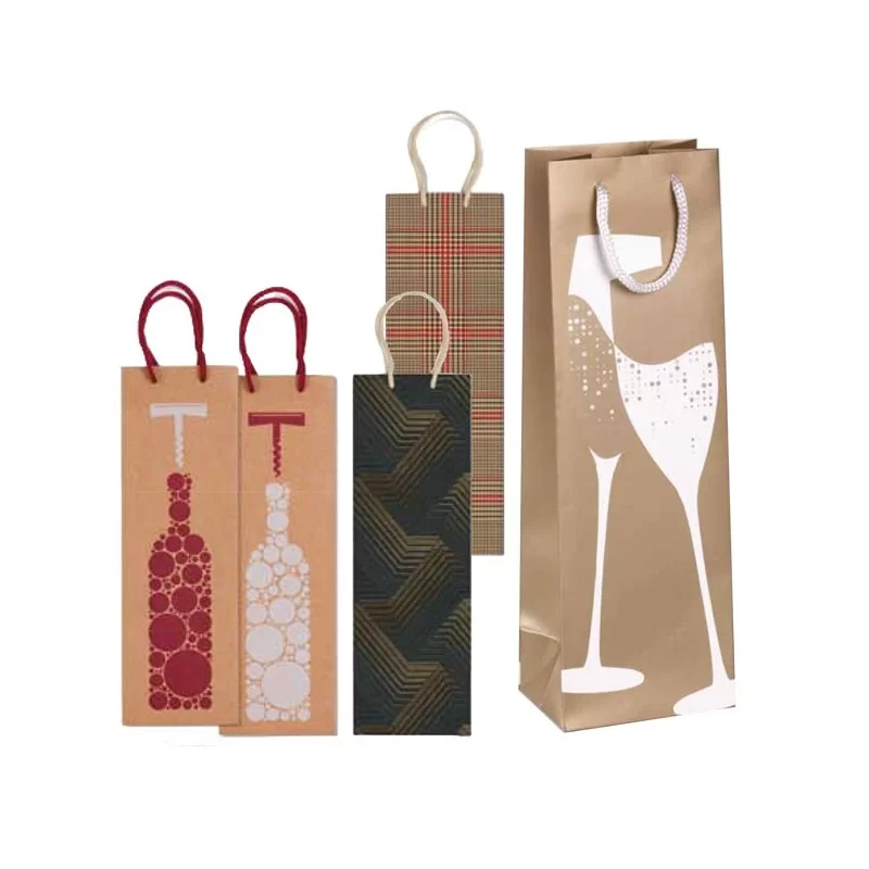 Shopper portabottiglie fantasia 37x12x9cm Sadoch (Conf.10)