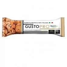 Barretta proteica GustoPro 40gr cioccolato fondente e cookie Falco (Conf.24)