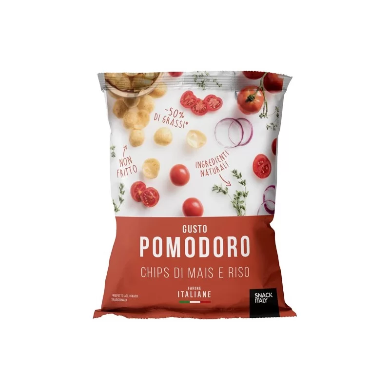 Chips di mais e riso al pomodoro 70gr Snack Italy (Conf.10)