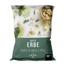 Chips di mais e riso alle erbe mediterranee 70gr Snack Italy (Conf.10)