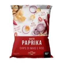 Chips di mais e riso alla paprika 70gr Snack Italy (Conf.10)