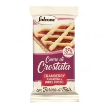 Cuor di crostata cranberry, amarena e ribes rosso 60gr Falcone (Conf.44)