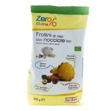 Confezione da 200gr frollini di riso con nocciole Zerglutine (Conf.9)