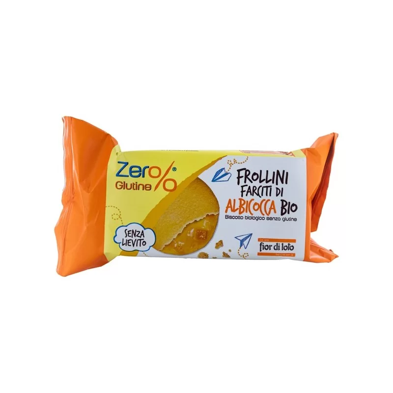 Frollini farciti di albicocca monodose 70gr Zerglutine (Conf.12)