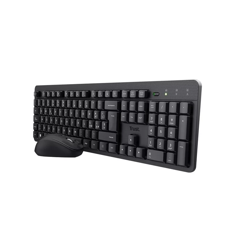 Set tastiera +Mouse Wireless ultrasilenzioso TKM-360-Trust