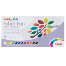 Set 12 colori base per tessuto Fabric Fun Pentel