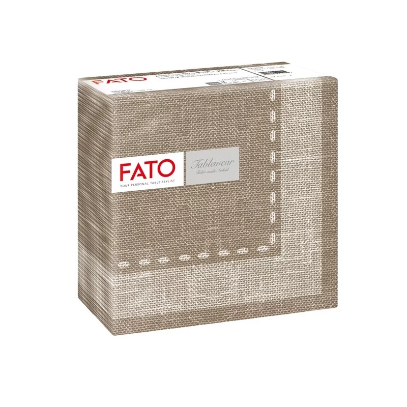 50 tovaglioli 40x40cm Linea tablewear Cachemire CaffE' Fato