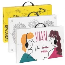 Valigetta polionda Smart 36,5x56,5cm dorso 5,5cm fantasie assortite Favorit