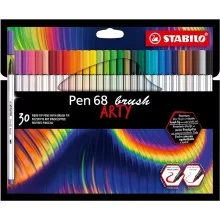 Astuccio 30 pennarelli PEN 68 Brush ARTY Line Stabilo