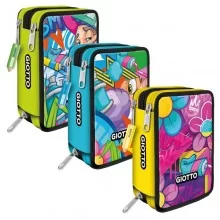 Astuccio 3 zip Young Street collection fantasie assortite Giotto