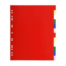 Separatore neutro a 12 TACCHE in PPL colorato A4 Maxi 93H Exacompta (Conf.50)