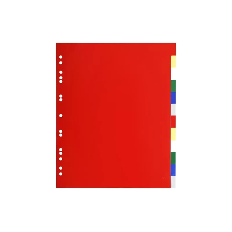 Separatore neutro a 12 TACCHE in PPL colorato A4 Maxi 93H Exacompta (Conf.50)